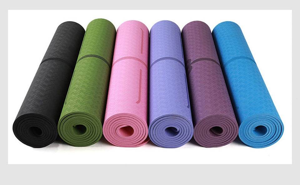 Non-Slip Yoga Mats with Position Lines Best Sellers Color : Black|Blue|Green|Pink|PURPLE|Light Purple 